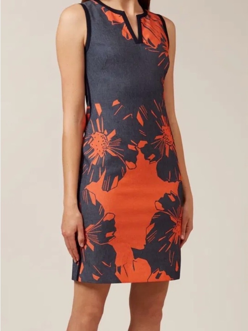 HOBBS London Cotton Sita Pencil Dress